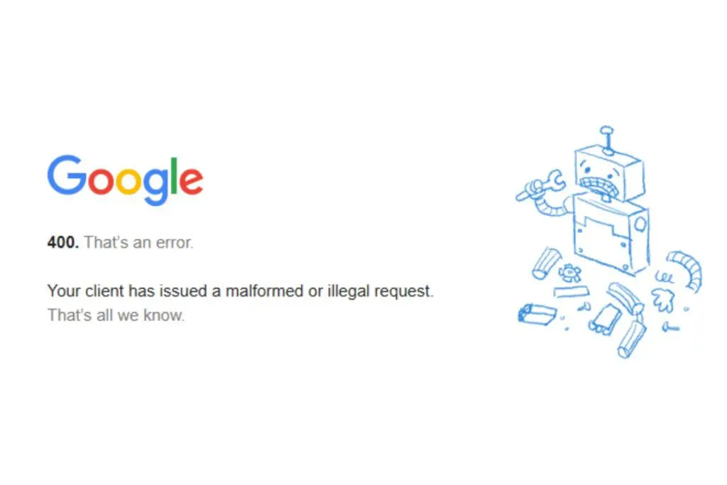 400 http error bad request