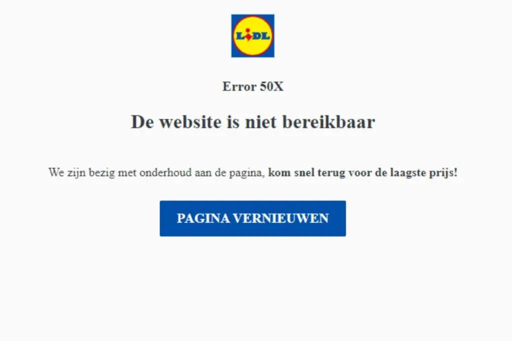 50x error lidl