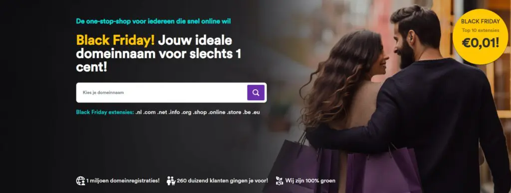 black friday mijndomein