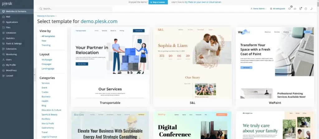 plesk websitemaker sitejet builder