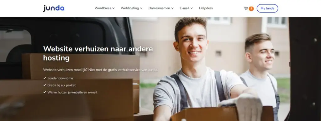 junda verhuisservice downtime