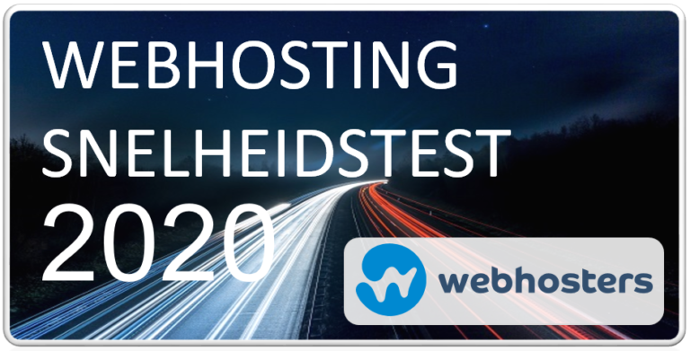 Webhosting snelheidstest 2020