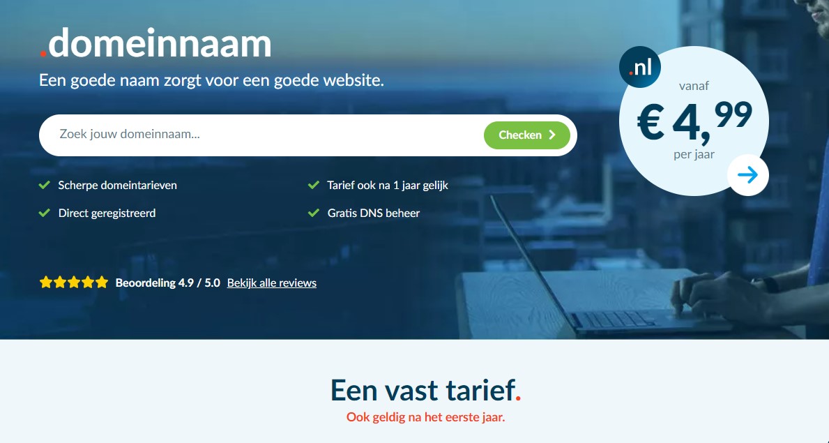 mijn.host domeinnaam vaste prijs