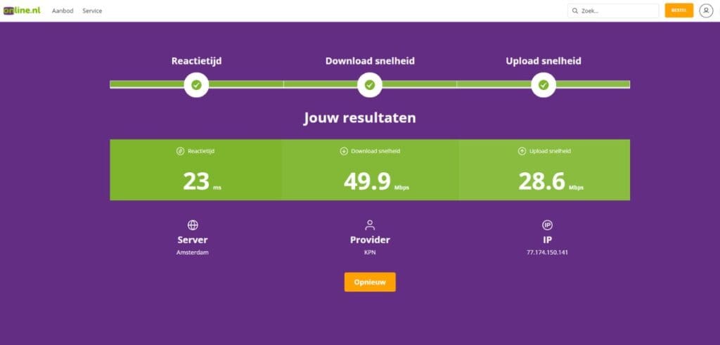 internet verbinding checken