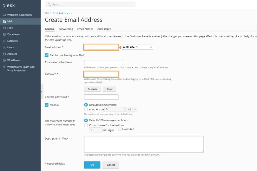 nieuw emailadres aanmaken